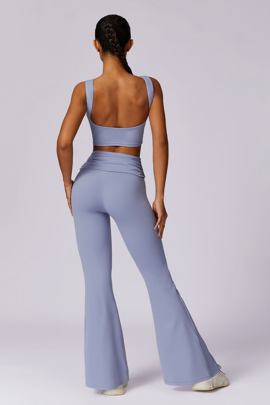 Ensemble Yoga Femme - Legging Taille Haute & Haut - Tenue Sport 2 Pièces Sans Coutures - Survêtement Fitness