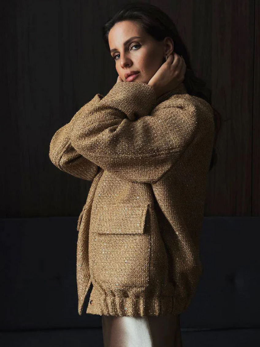 Veste Femme Sequins – Style Vintage Chic