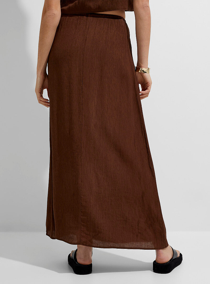 Ensemble Jupe Midi et Top Femme - Style Vintage - Nœud & Dentelle - Col V - Streetwear Chic