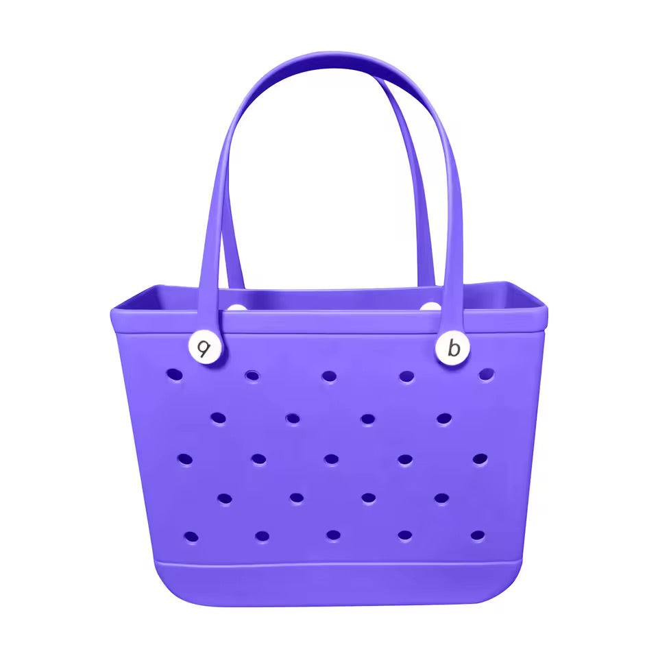 Sac de Plage Extra Large EVA Imperméable - Panier de Rangement Pique-Nique - Sac à Main Femme - Sac Fourre-Tout Jelly Bag