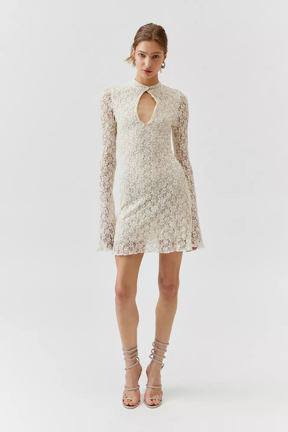 Robe Longue Coton Femme - Col Rabattu - Laçage-Printemp-ÉTÉ