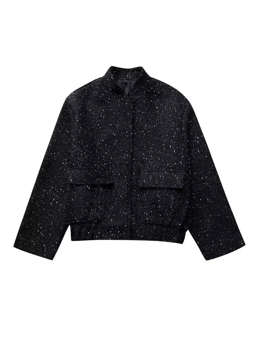 Veste Femme Sequins – Style Vintage Chic