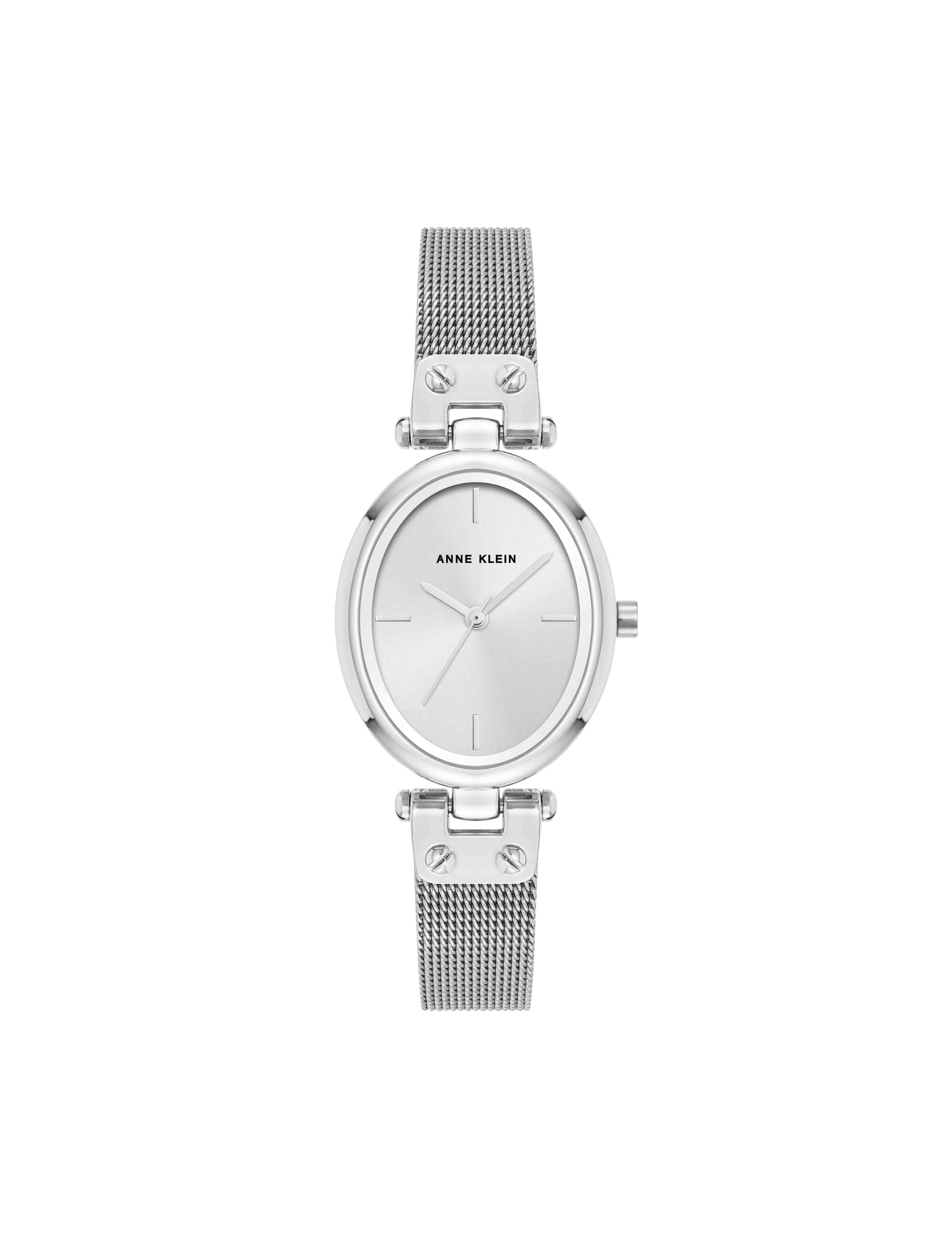 Oval Mesh Bracelet Watch