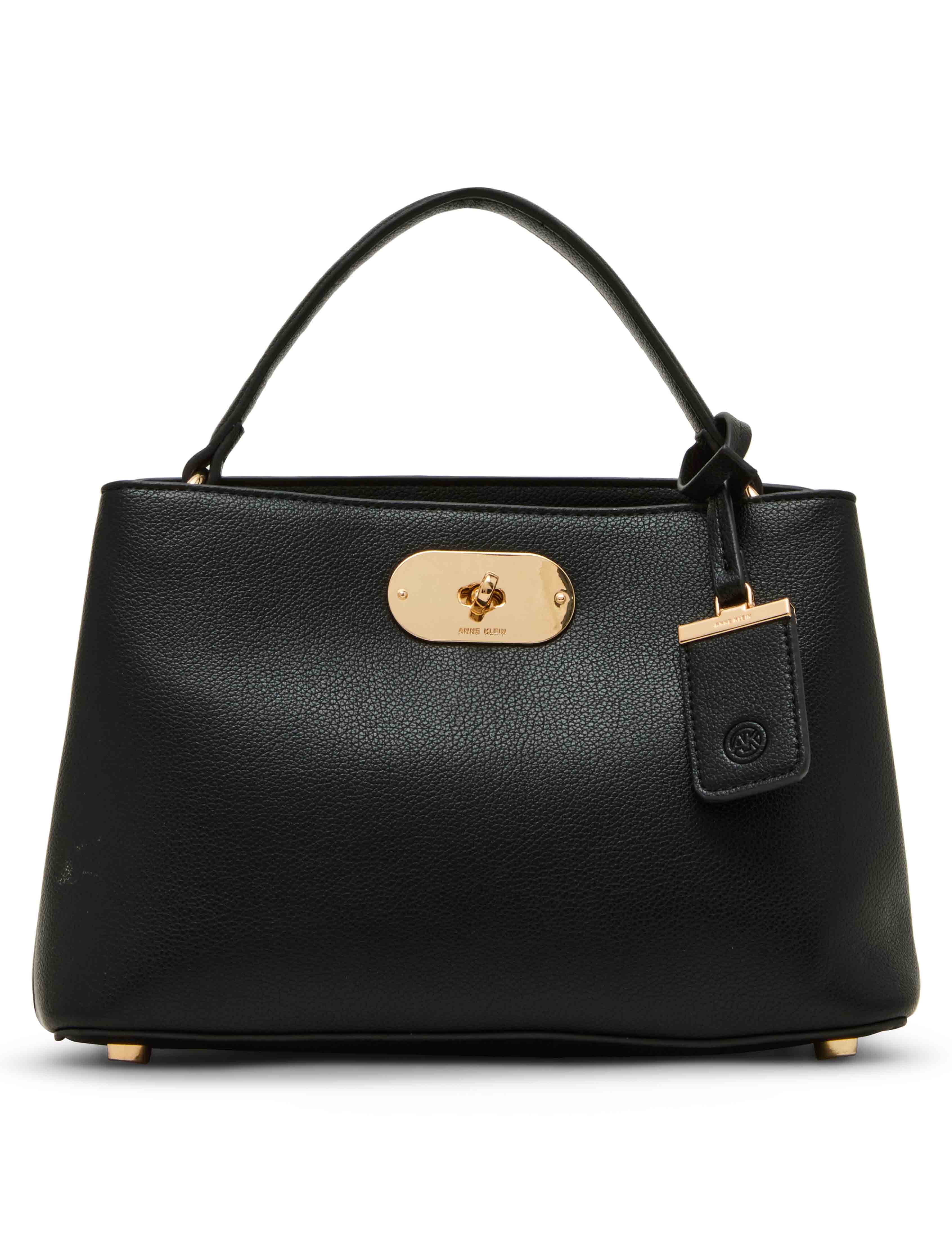 Small Oval Turnlock Top Handle with Convertible Strap