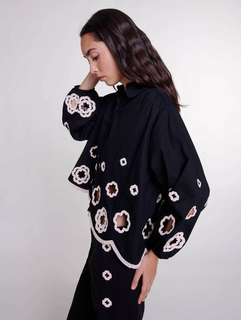 Chemise à Clovers en crochet