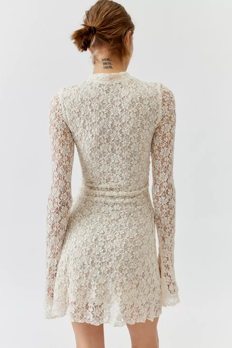 Robe Longue Coton Femme - Col Rabattu - Laçage-Printemp-ÉTÉ