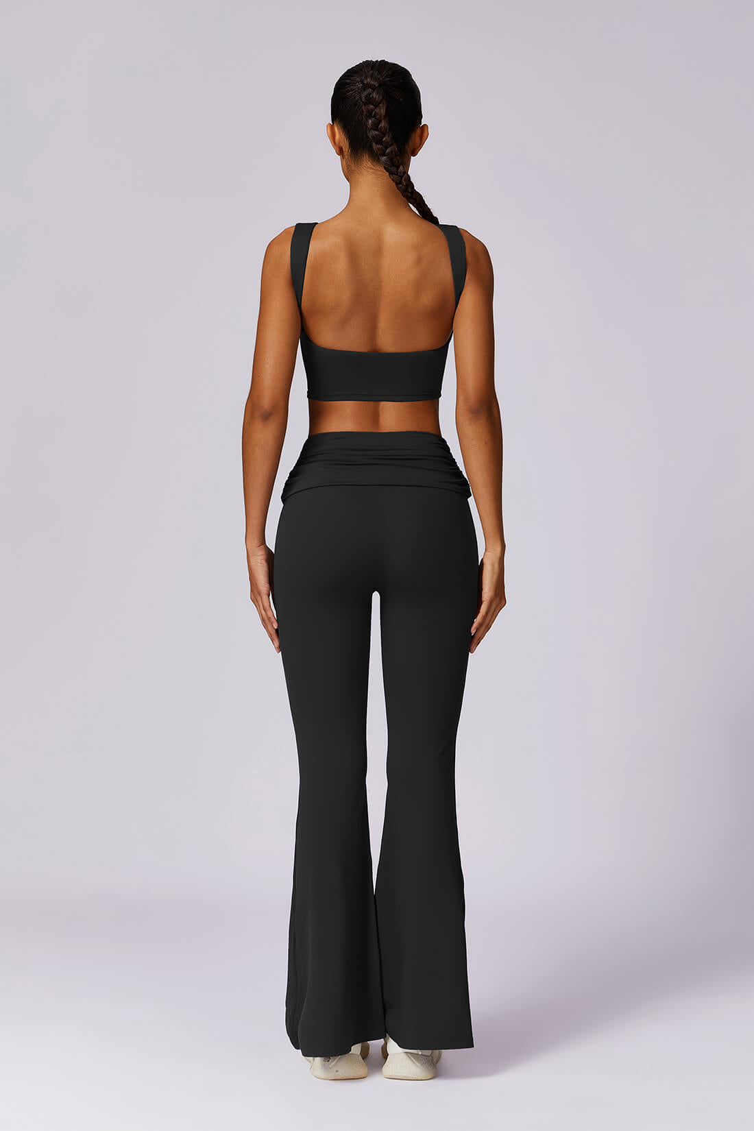 Ensemble Yoga Femme - Legging Taille Haute & Haut - Tenue Sport 2 Pièces Sans Coutures - Survêtement Fitness