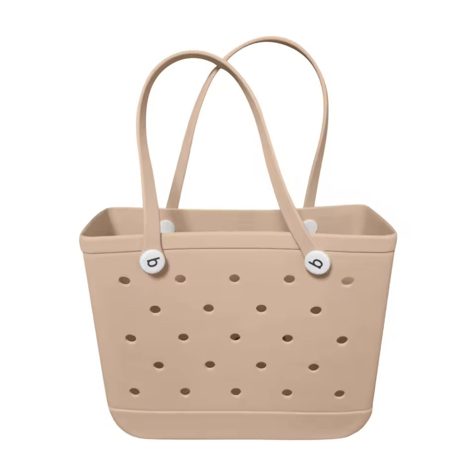Sac de Plage Extra Large EVA Imperméable - Panier de Rangement Pique-Nique - Sac à Main Femme - Sac Fourre-Tout Jelly Bag