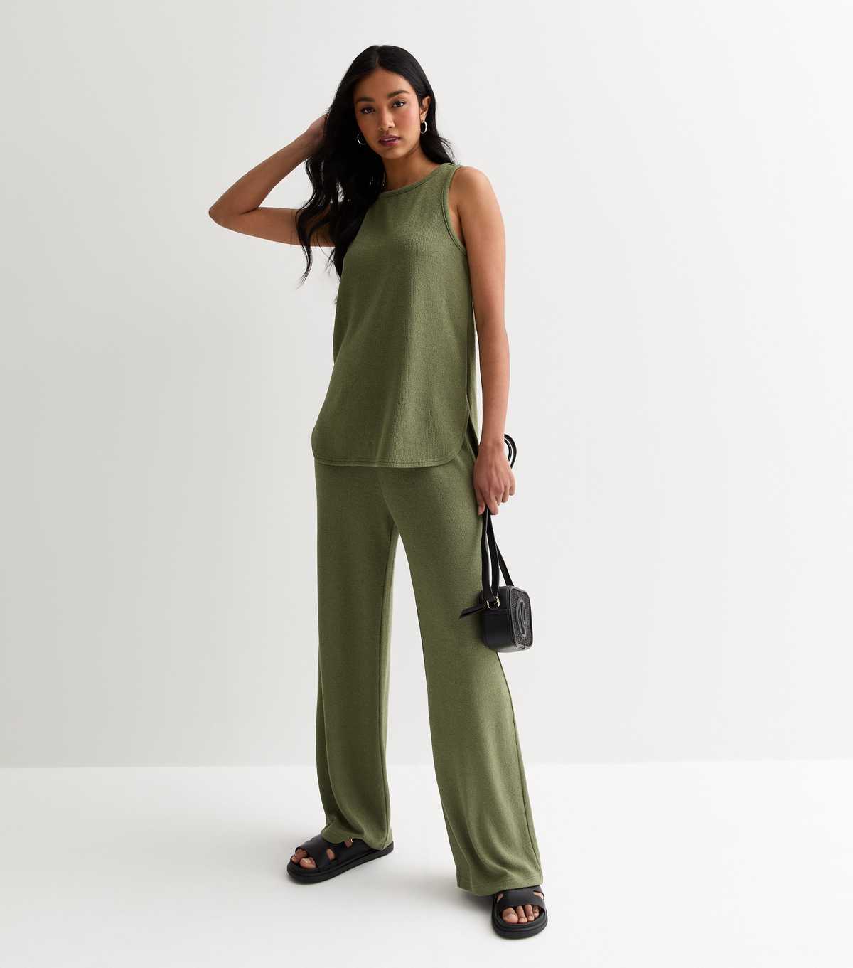 Ensemble pantalon en lin pour femmes, élégant, mode décontractée, haut sans manches et pantalon