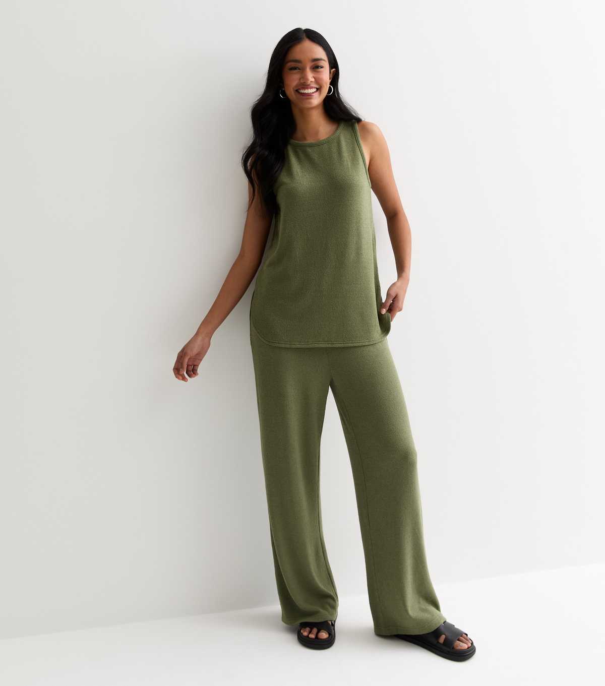 Ensemble pantalon en lin pour femmes, élégant, mode décontractée, haut sans manches et pantalon